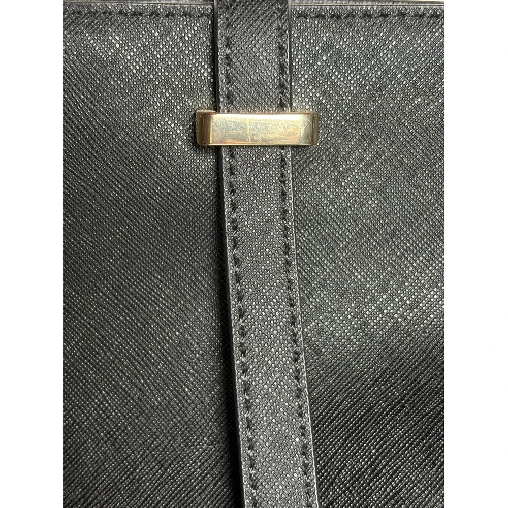 Vince Camuto Leila tote bag in black Saffiano leather Shoulder Bag‎ Purse